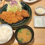 とんかつすみ田 - ロースかつとヒレかつ定食