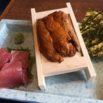 青玄海 - 箱うに＆まぐろ定食1000円(税込)