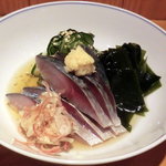 千真野 - 〆鯖の酢のもの780円
