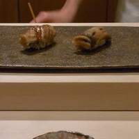 鮨まつもと - 穴子はツメと塩一貫づつ。