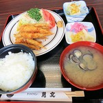魚文 ドライブイン - ワカサギフライ定食972円