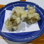 あわび亭 - 鮑の肝の天ぷら