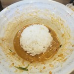 鳥そば 真屋 - 追い飯投入