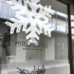 MYROOM COFFEE - 入り口ドア(2018.2.20)