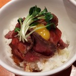 麺屋 六感堂 - ローストビーフ丼（過去の限定）