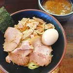 麺屋　破天荒　風雅 - 肉つけ麺 醤油 味玉トッピング