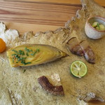 柚木元 - 子猪のばら肉　ノビル　新筍　キンカン