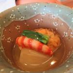 柚木元 - 車エビ等の蒸し物