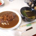 末広食堂 - カツカレーとうどん