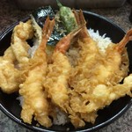 天丼かえん - 天丼（大盛り）