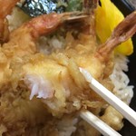 天丼かえん - 海老天アップ