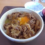 Sukiya - 牛丼並と生卵