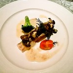 リストランテ フォレスタ・ヴェルデ - 本日鮮魚と茸のブルゴーニュ風ロースト