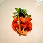 リストランテ フォレスタ・ヴェルデ - トリッパの香ばしいフリットディアボロ風トマトソースペコリーノの香り