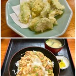 和食家 なかにし - アボカド天ぷら＆親子丼