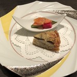 海鮮フランス料理 和楽 - 自家製野菜のピクルスとイワシとえのきのキッシュ