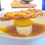 レストラン オルフェ - 新生姜のブランマンジェ　マンゴーソルベと共に