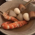 ミニヨン　坂ノ上 - お通しのおでん