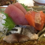 昭和大衆酒場 金さん - ♪金さん得々日替り定食の刺身