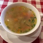 ビストロ アオキ - アサリのスープ