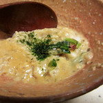 比良山荘 - 9.自然薯の雑炊アップ(自分用に分けた後)