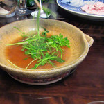 比良山荘 - 野菜のみを調理中(2017.12月上旬)