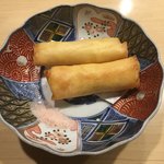 旬菜 おぐら家 - 柔らか海老真丈春巻き揚げ