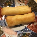 旬菜 おぐら家 - 柔らか海老真丈春巻き揚げ