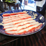 比良山荘 - 牡丹鍋の猪肉登場