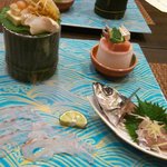 汀邸　遠音近音　Ochi Kochi - 桜鯛、太刀魚、鯵の御造り