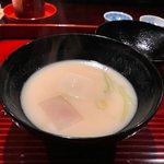 Shokuzen Abe - 生麩を粕汁仕立てで。カスジルビンボー！