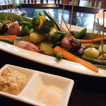 季節の温野菜の盛り合わせ