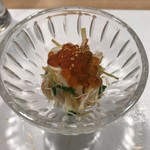 鮨 福原 - 毛蟹のイクラがけ