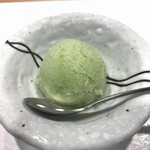鮨 福原 - 青紫蘇のシャーベット