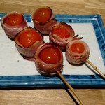 炭火串焼 こっこ屋 - ミニトマトのベーコン巻き