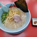 山岡家 - 朝ラーメン（味濃いめ・白髪ネギ）