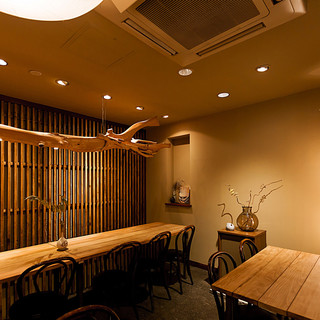 ◇全42席◇和の風情漂う空間は寛ぎの雰囲気。個室席もあり〼