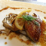 鉄板焼 心 - フォアグラの鉄板焼き