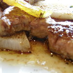 鉄板焼 心 - フォアグラの鉄板焼き