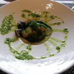 鉄板焼 心 - 活あわびの鉄板焼き