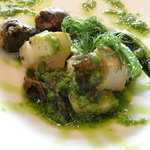 鉄板焼 心 - 活あわびの鉄板焼き