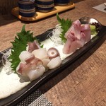旬処 暁 - 活タコ＆白身