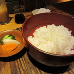 かつ好 - おつけもの・ご飯　250円+Tax