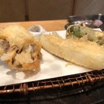 しおや - ランチコース竹（椎茸しんじょ・紋甲イカ・ピーマン）