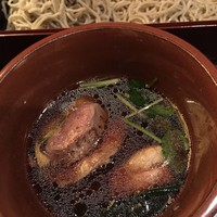 蕎麦懐石 無庵 - 鴨せいろそば（1cm厚以上の柔らかい鴨肉）