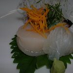 ペンション群林風 - ひらめ・ほたて・たこの刺身