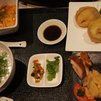 老香港酒家京都 - シェフのおまかせランチ（ピータン粥)