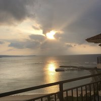ファヌアン - テラスから見える夕焼け