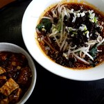 中国四川料理 天府仙臺 - 四川担々麺とミニ麻婆丼(2018.02)