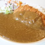 D-cafe - 伊東さんカレー + トンカツトッピング